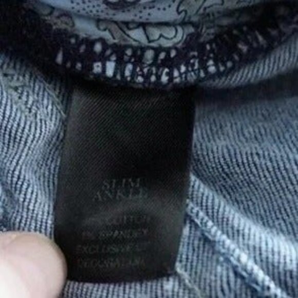 WHBM sz 6 Noir Straight Leg Jeans - Picture 6 of 9